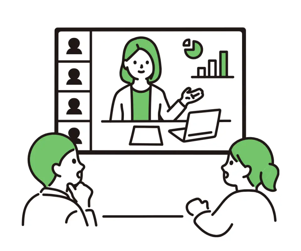 Web会議のイラスト